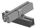 Halterung für Verbindungsprofil 40x40mm