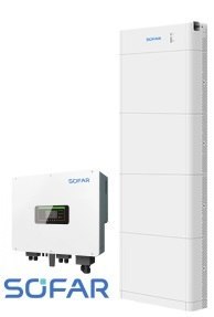 Bausatz: SOFAR Hybrid-Wechselrichter HYD15KTL-3PH , Sofar 20kWh Energiespeicher BTS E20-DS5