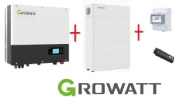 GROWATT Zestaw hybrydowy: SPH 10000TL3 3-faz+Bateria ARK 10kWh+podstawa+kontroler APX 60050+Smart Meter 3-faz+WiFi-X