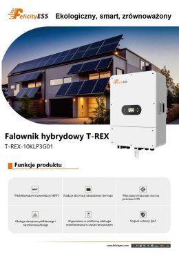 FelicityESS Inwerter hybrydowy T-REX-10KLP3G01 (niskonapięciowy)