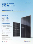 JA SOLAR JAM60D42 BIFACIAL 525W LB Czarna Rama (N-Type) MC4