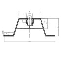 Trapezoid Rail H=40mm L:3200mm without EPDM