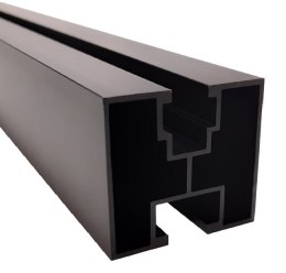 Profil aluminiowy 40*40 Śruba sześciokątna L:2200mm Czarna