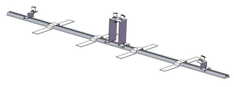 Profil aluminiowy do konstrukcji balastowej L:1150mm