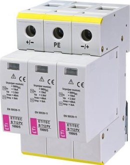 ETITEC EM Ogranicznik przepięć do systemów PV T1 T2 (B i C) 1100/6,25 Y