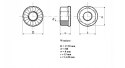 Serrated flange nut M8 A2