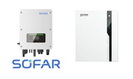 SOFAR Inwerter hybrydowy HYD4000-EP + SOFAR AMASS GTX 5000 Bateria 5.12 kWh