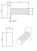 Śruba Młoteczkowa (Teowa) A2 M10*25mm