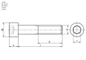 M8 * 25mm Inbusschraube