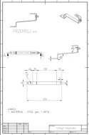 Uchwyt hakowy L regulowany - 210*30*5 mm (dachówka karpiówka)